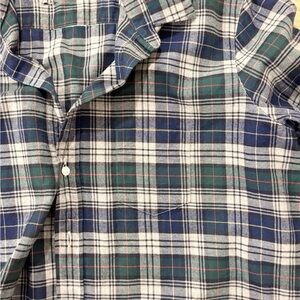 Frank & Eileen “Eileen” Blue and Green flannel Plaid Button Down Shirt